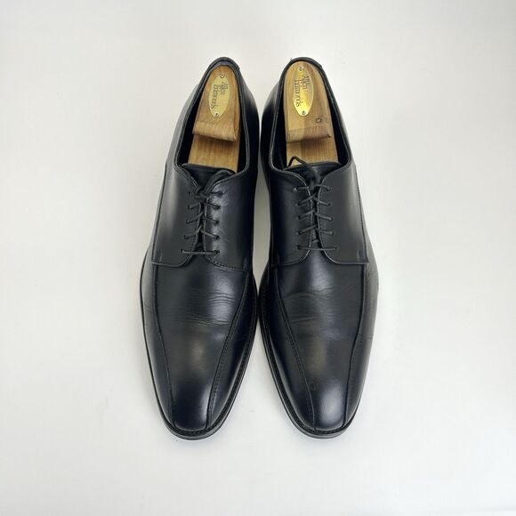 CHARLES TYRWHITT Dress Shoes Mens Sz 9 Black Leather Derby Casual Rubber Soles main image 7